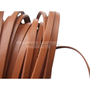 Wholesale 4mm Dark Brown Shine Flat <b>Leather</b> Cord Strong <b>Leather</b> Strap for Jewelry - Product Image 3