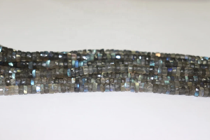 Cuentas facetadas de labradorita en forma de neumático de 5,5mm de alta calidad, cuentas de corte de rueda de 16 pulgadas, piedras preciosas de ópalo Natural para la fabricación de joyas - Product Image 2