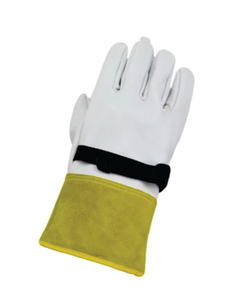 Holy Signs International Heavy Duty Leather <b>Welding</b> <b>Gloves</b> Cotton Liner Heat Resistant <b>TIG</b> Application Reinforced Palm Long - Product Image 5