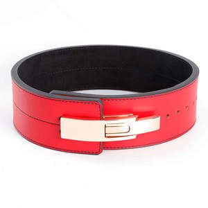 <b>Drop</b> Ship Fitness <b>Back</b> Support Squat Lever Weightlifting Weight Custom Logo Anime Leather Lifting Powerlifting Gym Belt for Men - Product Image 2