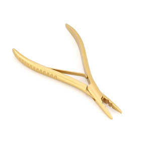 Professional Hair Extension <b>Pliers</b> Custom Logo Stainless Steel Golden Hair Extension <b>Tools</b> <b>Multi</b> Functional <b>Pliers</b> - Product Image 1