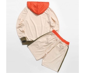 Ensemble de survêtement athlétique deux pièces pour hommes et femmes, 3 couleurs assorties, coupe-vent, respirant, personnalisable, pour adultes - Product Image 2