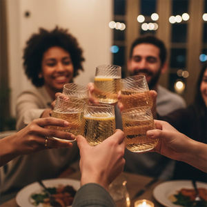 [Holar] Vasos de Plástico Transparentes Reutilizables de Alta Calidad Hechos en Taiwán, Diseño en Espiral de 15 oz, para Fiestas al Aire Libre y Junto a la Piscina - Product Image 5