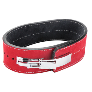 Cinturón de Levantamiento de Pesas Unisex Ajustable de Cuero Vacuno Resistente Antideslizante para Gimnasio, Entrenamiento, Levantamiento de Pesas, con Logotipo Personalizado, 15 lb - Product Image 4
