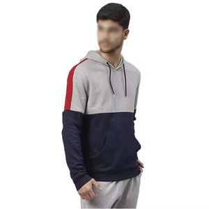 Sudadera con Capucha para Hombre, Diseño Color Block, Corte Regular, con Bolsillos, Estilo Casual para Otoño, Tejido de Felpa - Product Image 3