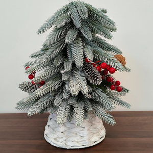 Farmhouse Mini Water Hyacinth <b>Christmas</b> Tree Collar Tree Skirt Basket Ring for <b>Christmas</b> Tree Wholesale from Vietnam - Product Image 2