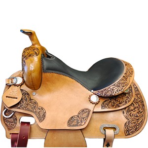 Selle de cheval Western en cuir de qualité supérieure pour la course de baril, toutes tailles disponibles - Product Image 3