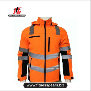 Soft Touch <b>Fleece</b> Lined <b>Work</b> Wear Jacket For Men Cold Weather Outdoor Coat Durable Safety Uniform With Adjustable - Product Image 1
