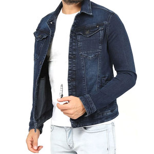 Men's Denim <b>Jacket</b> <b>With</b> <b>Fleece</b> <b>Lining</b> Button Closure Solid Color Casual Winter Coat Regular Fit Finish Denim Men's <b>Jackets</b> - Product Image 3