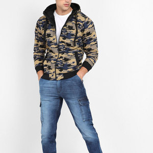 Sudadera con Capucha de Camuflaje para Hombre, Ecológica, de Peso Pesado, Corte Regular, Poliéster, Felpa Francesa, Estilo Casual para Otoño - Product Image 3