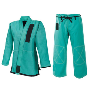 Kimono de Jiu-Jitsu vert menthe, uniforme de karaté, tenue de sport de combat, 100% coton, vêtements d'arts martiaux - Product Image 1