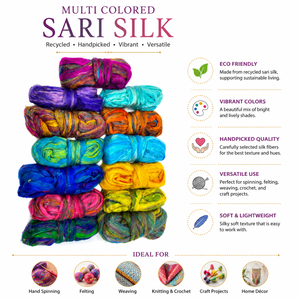 Premium Multi Colored Sari Silk <b>Silver</b> Jewelry Handmade Ethnic Fashion Accessory for Wholesale Export and Boutique Supply - Product Image 6
