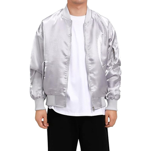 Custom Bomber <b>Jacket</b> OEM Wholesale Manufacturer <b>Men</b>’s Oversized <b>Flight</b> <b>Jacket</b> Zip Up Streetwear Custom Logo Bomber <b>Jacket</b> - Product Image 1