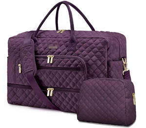 Bolsa de Viaje Portátil Impermeable con Cierre de Cremallera de Nailon Suave de Gran Capacidad con Logotipo Personalizado, Bolsa de Gimnasio para Madres y Uso Diario - Product Image 1