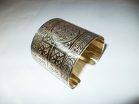 Bracelet Kada ouvrable en laiton fait main, or rose, style Rajwadi Kundan, bijoux de fête islamiques, antique et intemporel, vente en gros