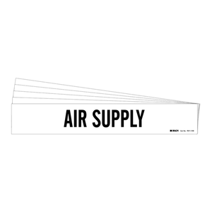 Marqueur de tuyau flexible pour lignes d'alimentation en air industrielles 4 po x 24 po Brady Air Supply - Product Image 1