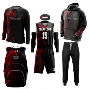 Kit d'uniforme de basketball personnalisé OEM pour hommes - Impression numérique 100 % polyester, protection UV, évacuation de l'humidité, respirant, personnalisation rapide du nom de l'équipe - Product Image 3