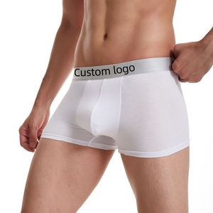 Culotte string sexy en fibre de bambou confortable pour homme avec poche de maintien respirante et logo classique – Sous-vêtements masculins en bambou - Product Image 5
