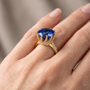 Platinum Round Brilliant Cut Lab Diamond Engagement <b>Ring</b> Baguette Side Stones Cute Style Third Party Certified Women's Jewelry - Product Image 5