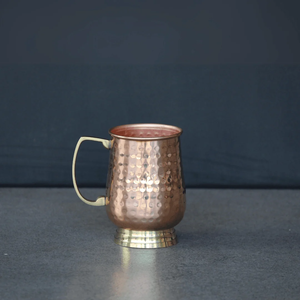 Taza de Cobre con Asa Dorada, Clásica, Ecológica y Aislada, FAIZA CRAFT, con Caja de Color Personalizada para Uso en el Hogar y Fiestas - Product Image 3