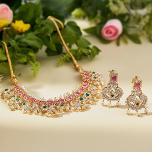 Fine Cubic Zirconia <b>Bridal</b> <b>Jewelry</b> <b>Set</b>-Alloy with Gold Plating Fashion Earring <b>Set</b> with Zircon Stone for Wedding - Product Image 3
