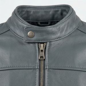 Veste vintage de couleur personnalisée, style rétro, en cuir, pour motards, équipement de protection de haute qualité pour les pilotes professionnels - Product Image 4