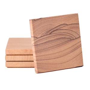 Handmade Wooden Drink Coasters Reusable <b>Table</b> <b>Protector</b> for Coffee Tea and Wine Glasses At Cheap Price - Product Image 1