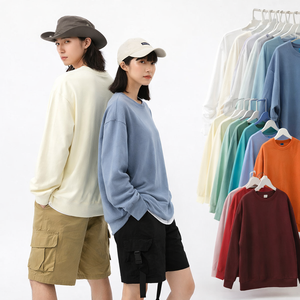 Offre Spéciale – Sweat-shirts en Coton Oversize pour Hommes – Décontractés, Épais, Manches Longues, Col Rond – 330 g/m² – Vente en Gros - Product Image 1