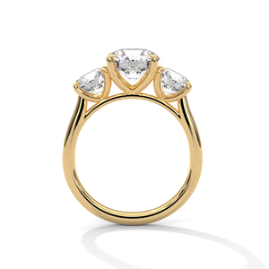 แหวนเพชรทองคำ 14K เพชรเพาะเลี้ยงในห้องปฏิบัติการ แหวนทองคำแท้ 18K สำหรับผู้หญิง สไตล์คลาสสิก รับรองโดย IGI แหวนหมั้น แหวนวันครบรอบ - Product Image 5