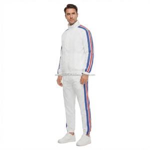 Men Windbreaker Tracksuit Wholesale Custom OEM <b>Nylon</b> Jacket <b>Jogger</b> Pants Set Lightweight Sportswear Training Casual Outdoor Wear - Product Image 3