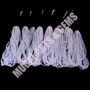 Piedra lunar natural de Tanzania, forma de Rondelle suave, 6 pulgadas, 4 a 6mm, hebra de cuentas de piedras preciosas para hacer collar de joyería - Product Image 2