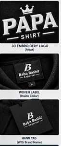 Premium 100% Cotton Fleece <b>Hoodies</b> with <b>3D</b> Embroidery Quick Dry Pocket Detail-Unisex Casual Autumn Wear - Product Image 2