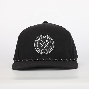 หมวกแก๊ป LIVERMORE BARBER SHOP แบบ Snapback 5 แผง ปรับขนาดได้ สีดำ โพลีเอสเตอร์ สำหรับทุกเพศ ระบายอากาศได้ดี กันน้ำ ผ้าแคนวาส สไตล์สตรีทสำหรับกิจกรรมกลางแจ้ง - Product Image 2