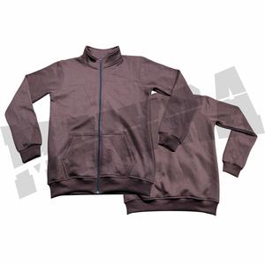 Costume de jogging deux pièces d'hiver décontracté pour hommes avec strass solide respirant 100% coton polaire grande taille applique d'escalade en plein air - Product Image 2