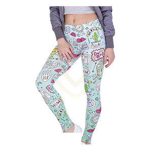 Leggings de Cintura Alta para Mujer, Color Liso, Elásticos, para Yoga, Fitness, Venta al Por Mayor - Product Image 2