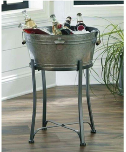 Mini Cubetera de Metal con Acabado Liso, Enfriador de Botellas de Vino, Cubitera para Bar y Hotel - Product Image 4