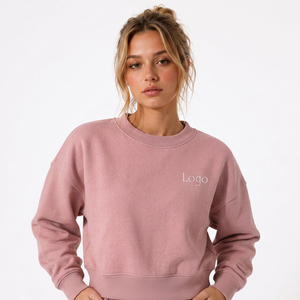 Conjunto de Sudadera y Pantalones Deportivos para Mujer, Personalizable con Marca, Felpa, Corte Holgado, Fabricante de Ropa al por Mayor con Etiqueta Privada - Product Image 6