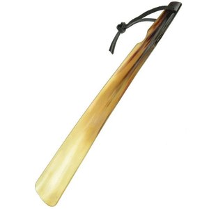 Horn shoe handmade natural buffalo horn shoe horn curved design smooth finish durable footwear <b>helper</b> premium quality tool - Product Image 6