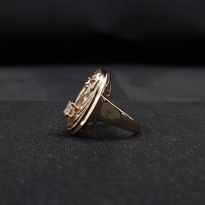 Anillo de Diamantes de Oro Rosa de 14k Sólido para Mujer, Elegante Joyería de Compromiso con Certificado IGI, con un Atractivo Moderno y Elegante - Product Image 2