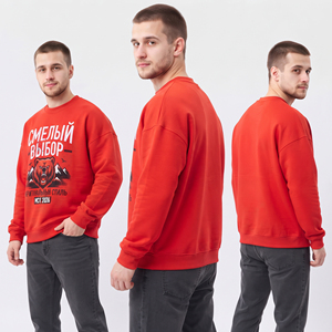Sweat-shirt en molleton de coton épais personnalisé pour homme, col rond, respirant, idéal pour l'hiver, chaud et confortable - Product Image 4