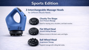 Portable <b>Electric</b> <b>Massage</b> Gun for Neck <b>Back</b> Shoulder Muscle Relaxation - Product Image 2