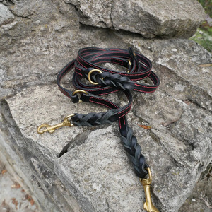Luxury branded <b>braided</b> pet collar crafted from genuine leather for premium quality and stylish appearance in low rate - Product Image 5
