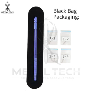 Lot de porte-aiguilles métalliques violets pour ventilation, aiguilles micro-crochets en acier, outil professionnel pour extensions capillaires et perruques en dentelle - Product Image 2