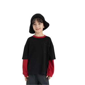 T-shirt d'été respirant pour garçons, 120 grammes, tricoté, manches courtes, coupe classique, écologique, anti-boulochage, séchage rapide, 100 % coton - Product Image 4