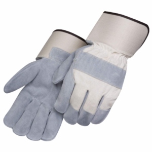 High Quality Canadian Rigger Cowhide Split Leather Working <b>Gloves</b> <b>Long</b> Cuff Flexible Industrial Safety <b>Gloves</b> Anti-Static - Product Image 1