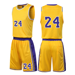 Victory Yellow Basketball Jersey Set Purple Trim Breathable Mesh Quick Dry Sleeveless Uniform Gym <b>Trainer</b> All Seasons Sports - Product Image 1