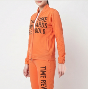 100% Polyester Fleece Jogging Tracksuit <b>Women</b> Crew Neck Track Printed <b>Jacket</b> Jogger Printed Pants Set <b>Women's</b> - Product Image 6