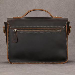 Sac messager pour ordinateur portable en cuir véritable, durable, écologique, de haute qualité, vintage, bandoulière, sacoche, voyage d'affaires - Product Image 6