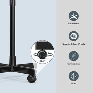 Vaporizzatore Facciale Professionale 3-in-1 su Ruote per Estetiste, Nebbia Calda e Fredda, Lampada Ingrandente LED 5X, Sistema di Ozono Nero per Bellezza - Product Image 3