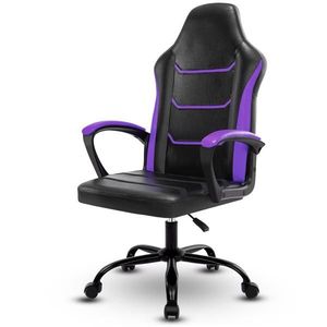 Video Gaming Computer Chair with Adjustable Height Swivel PU Leather Executive Wheels Desks Office Chair with Arms - Product Image 1